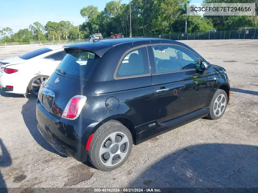 2014 Fiat 500 Electric VIN: 3C3CFFGE7ET294656 Lot: 40162024