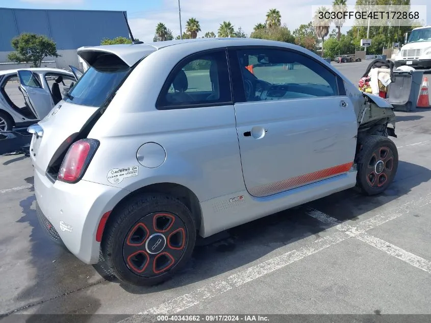 3C3CFFGE4ET172868 2014 Fiat 500E Battery Electric