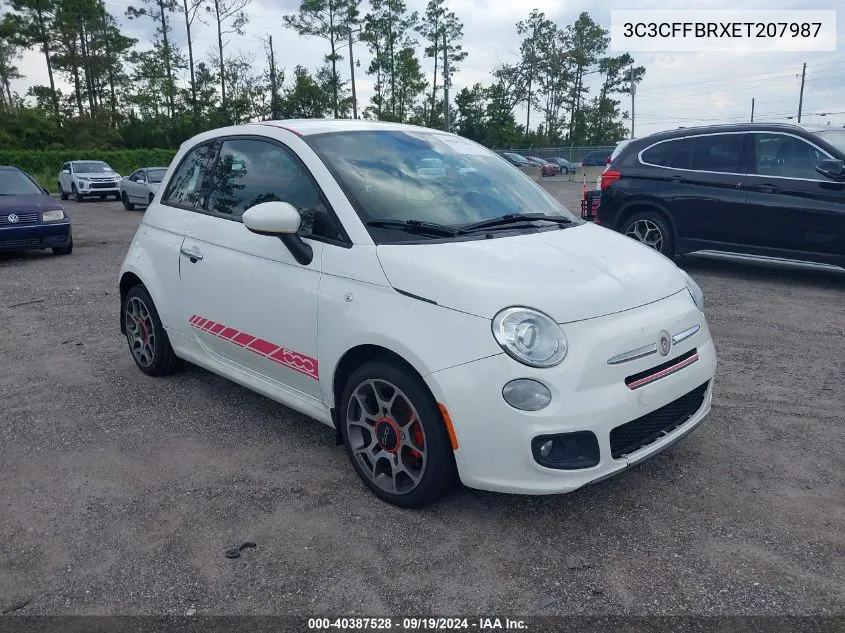 2014 Fiat 500 Sport VIN: 3C3CFFBRXET207987 Lot: 40387528