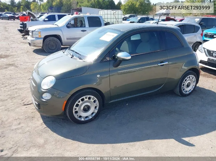 2014 Fiat 500 Pop VIN: 3C3CFFAR5ET293999 Lot: 40555798