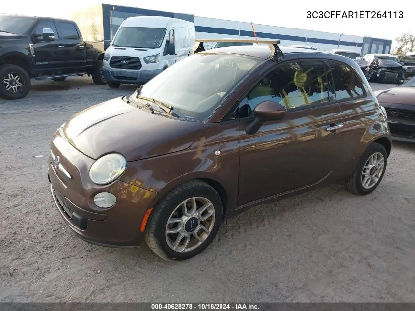 2014 Fiat 500 Pop VIN: 3C3CFFAR1ET264113 Lot: 40628278