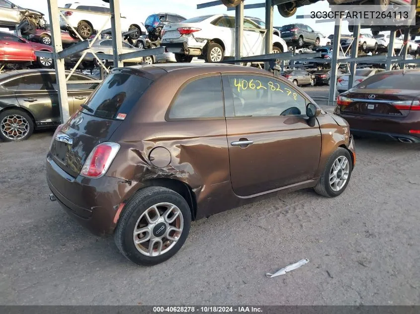 2014 Fiat 500 Pop VIN: 3C3CFFAR1ET264113 Lot: 40628278