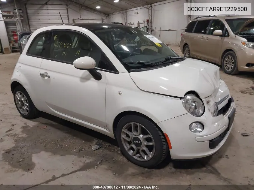 2014 Fiat 500 Pop VIN: 3C3CFFAR9ET229500 Lot: 40798612