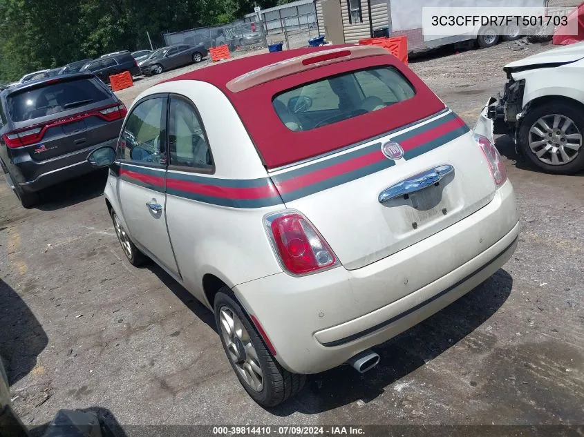 3C3CFFDR7FT501703 2015 Fiat 500C Pop