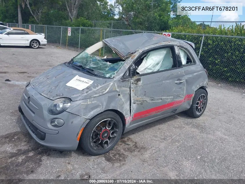 2015 Fiat 500 Ribelle VIN: 3C3CFFAR6FT678201 Lot: 39869380