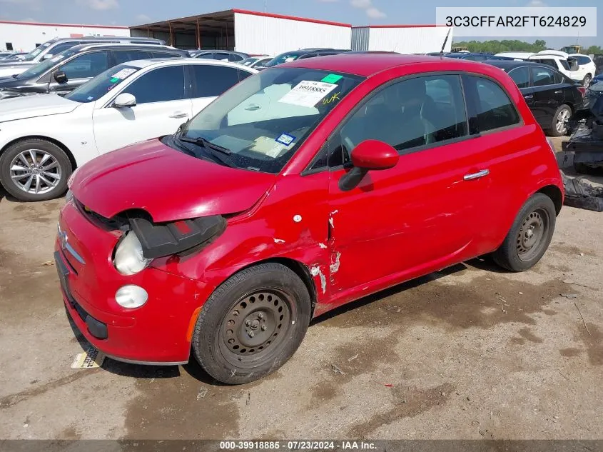 3C3CFFAR2FT624829 2015 Fiat 500 Pop