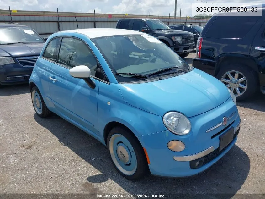 2015 Fiat 500 1957 Edition VIN: 3C3CFFCR8FT550183 Lot: 39922574