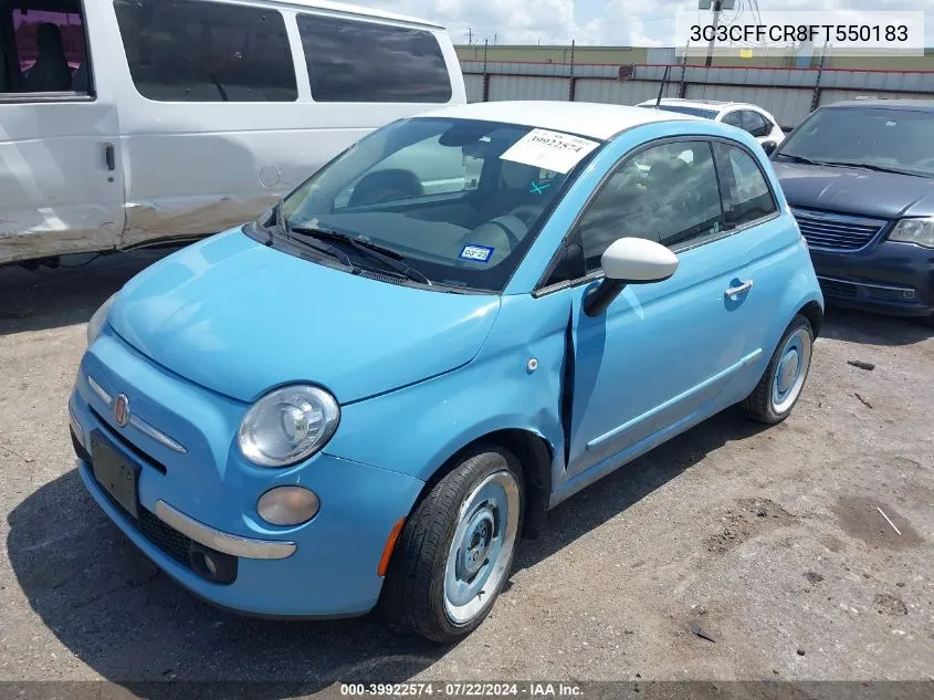 2015 Fiat 500 1957 Edition VIN: 3C3CFFCR8FT550183 Lot: 39922574