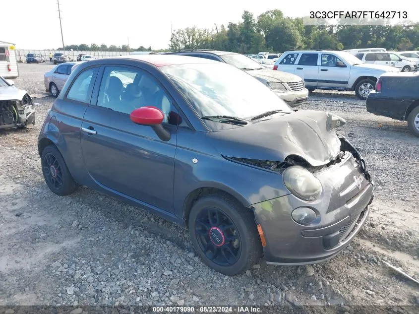 2015 Fiat 500 Ribelle VIN: 3C3CFFAR7FT642713 Lot: 40179090