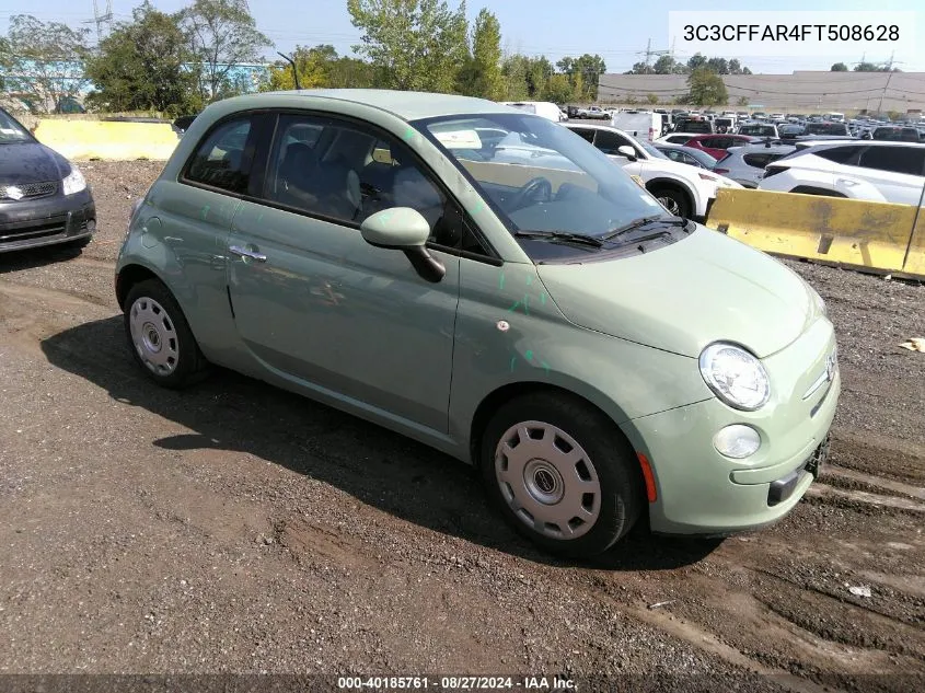 2015 Fiat 500 Pop VIN: 3C3CFFAR4FT508628 Lot: 40185761