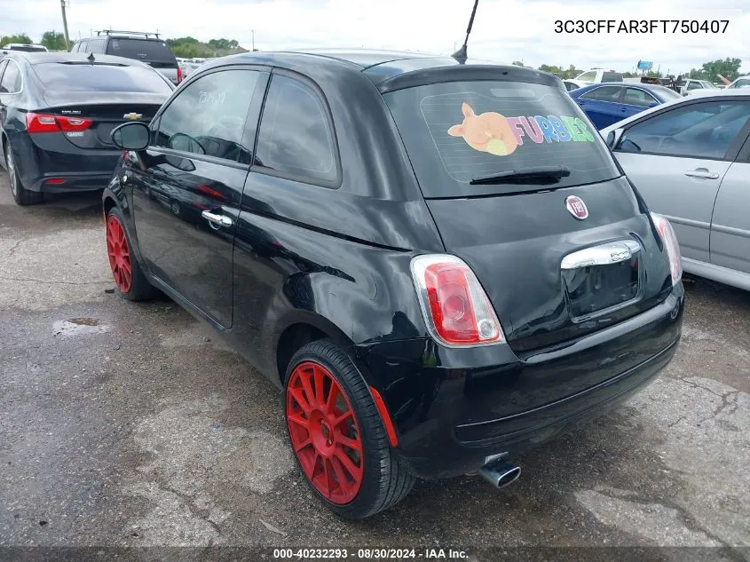 3C3CFFAR3FT750407 2015 Fiat 500 Pop