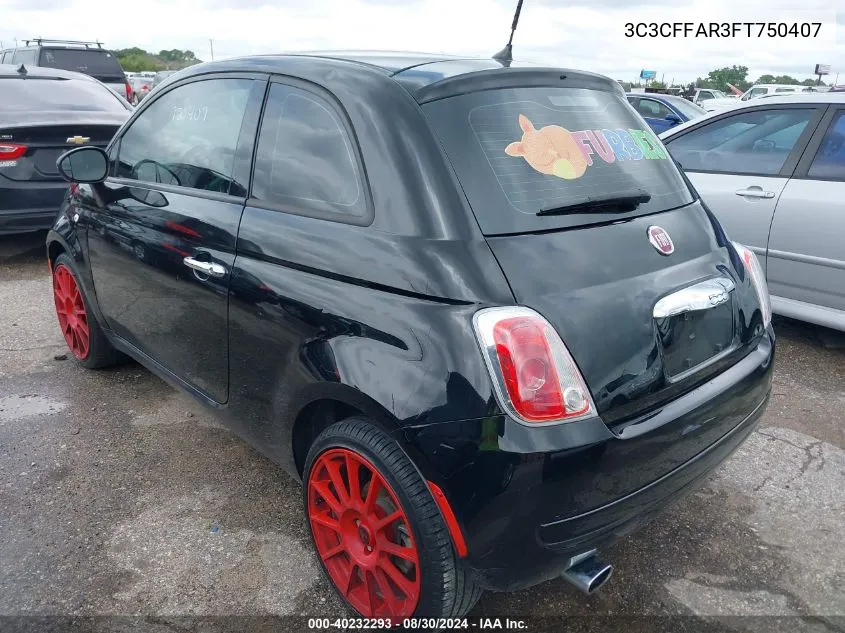 3C3CFFAR3FT750407 2015 Fiat 500 Pop