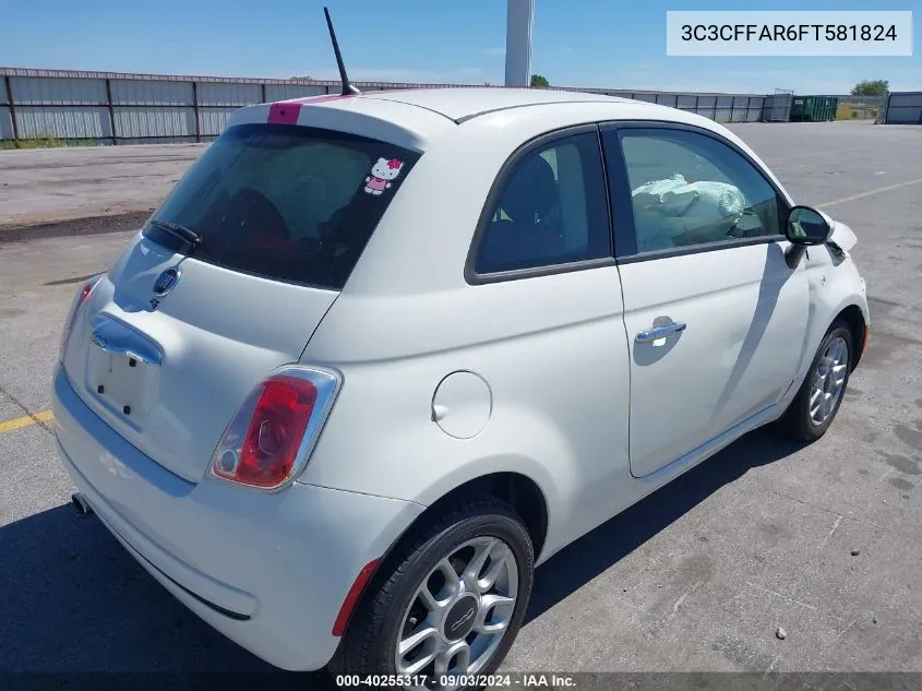 3C3CFFAR6FT581824 2015 Fiat 500 Pop