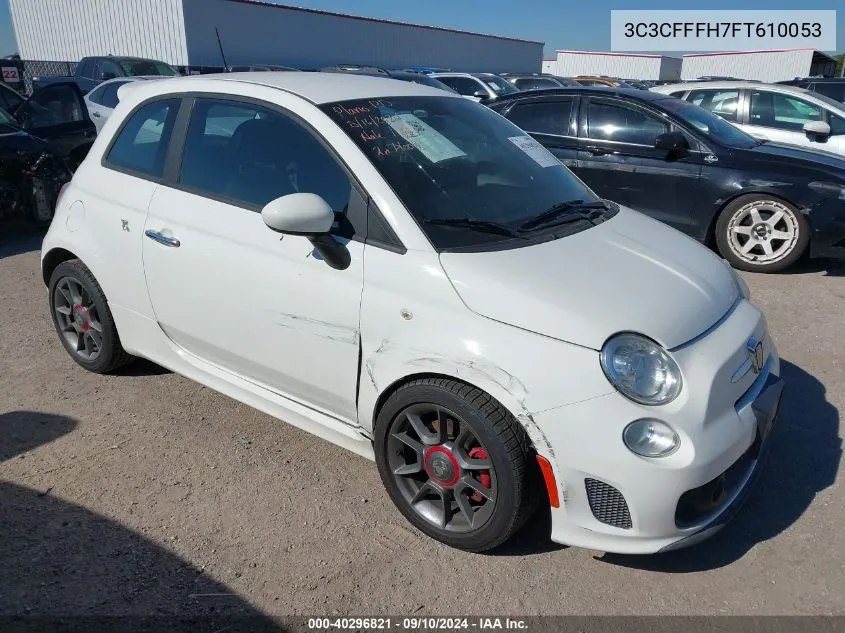 2015 Fiat 500 Abarth VIN: 3C3CFFFH7FT610053 Lot: 40296821