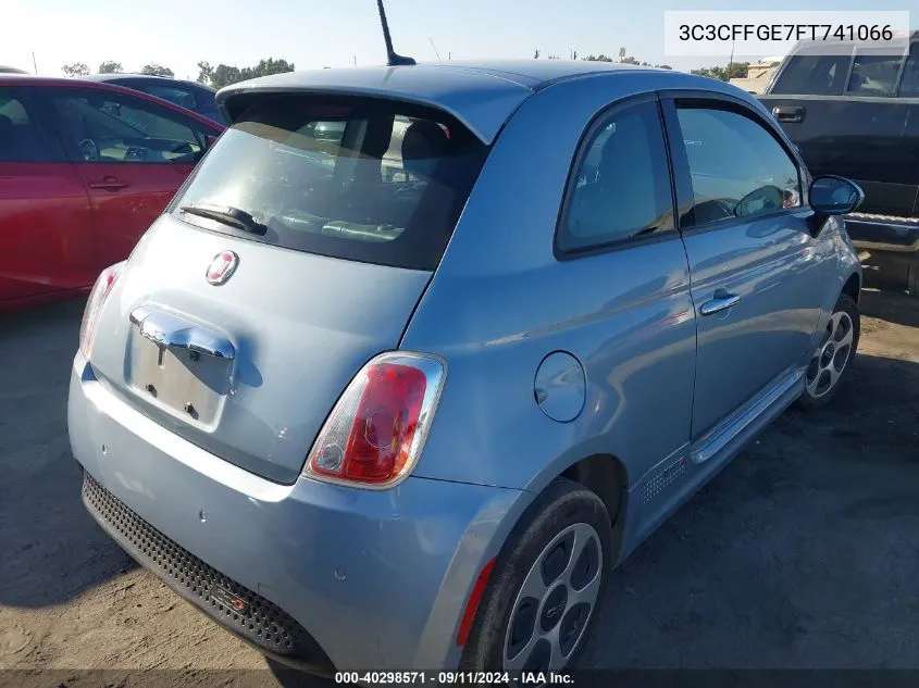 2015 Fiat 500E Battery Electric VIN: 3C3CFFGE7FT741066 Lot: 40298571