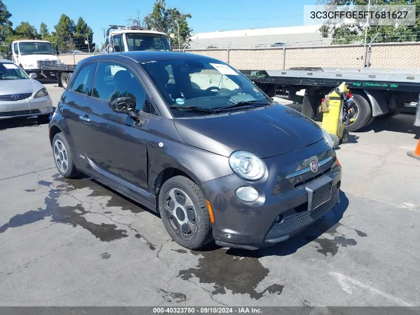 2015 Fiat 500E Battery Electric VIN: 3C3CFFGE5FT681627 Lot: 40323750