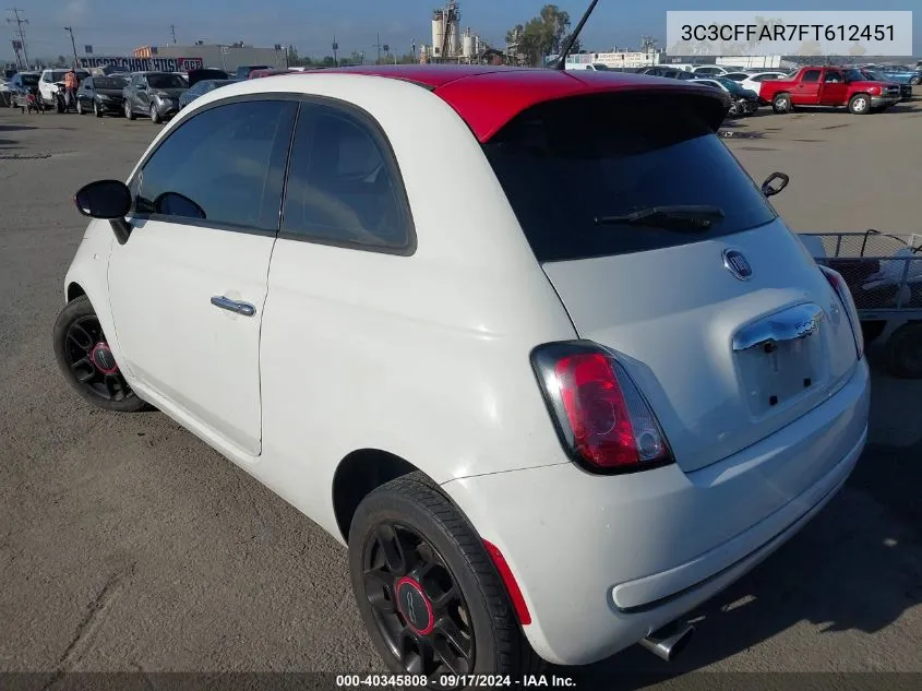 3C3CFFAR7FT612451 2015 Fiat 500 Ribelle