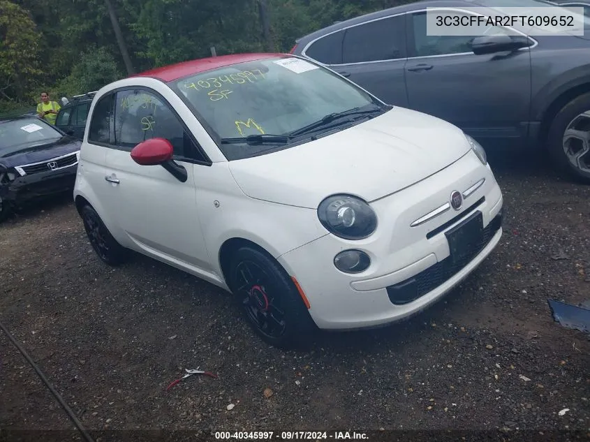 2015 Fiat 500 Ribelle VIN: 3C3CFFAR2FT609652 Lot: 40345997