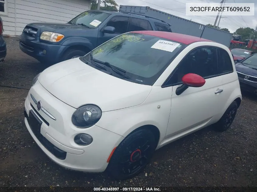 2015 Fiat 500 Ribelle VIN: 3C3CFFAR2FT609652 Lot: 40345997