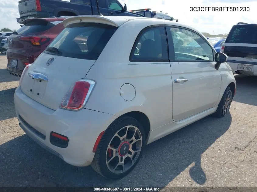 2015 Fiat 500 Sport VIN: 3C3CFFBR8FT501230 Lot: 40346607