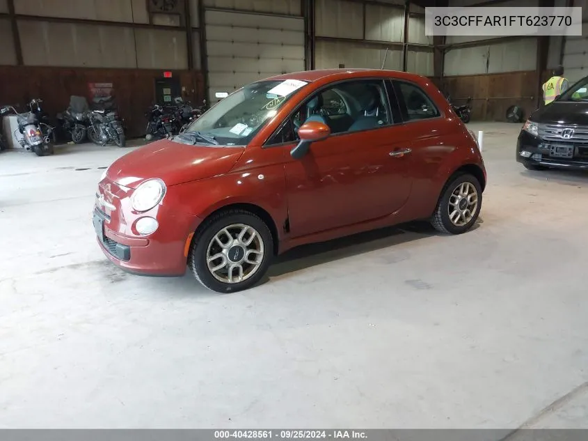 2015 Fiat 500 Pop VIN: 3C3CFFAR1FT623770 Lot: 40428561