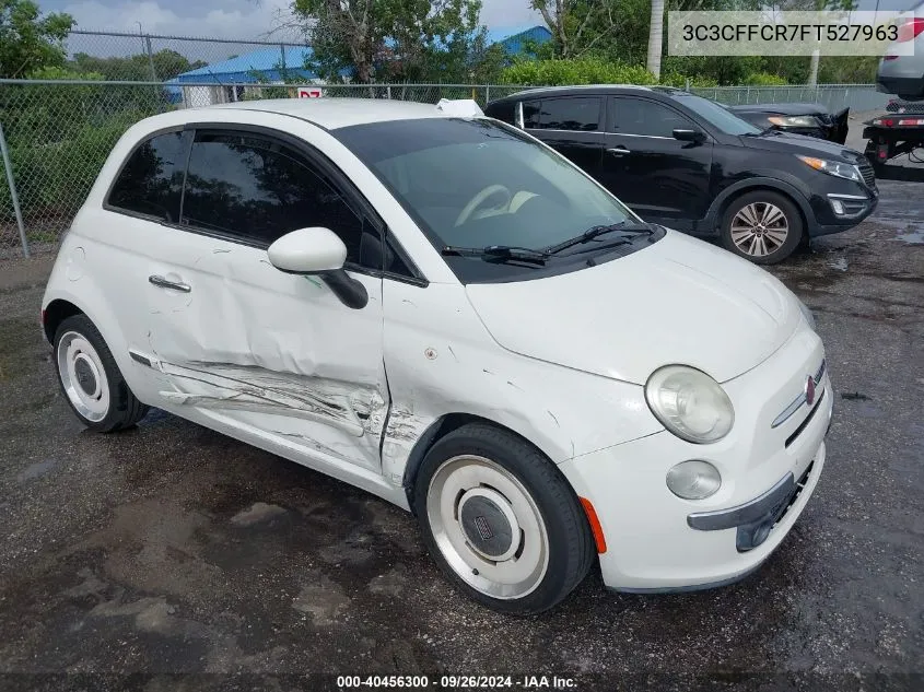 2015 Fiat 500 1957 Edition VIN: 3C3CFFCR7FT527963 Lot: 40456300