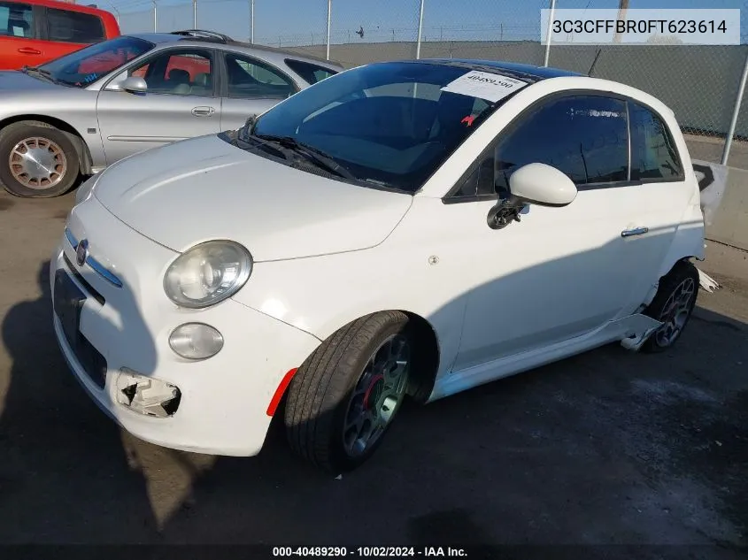 2015 Fiat 500 Sport VIN: 3C3CFFBR0FT623614 Lot: 40489290