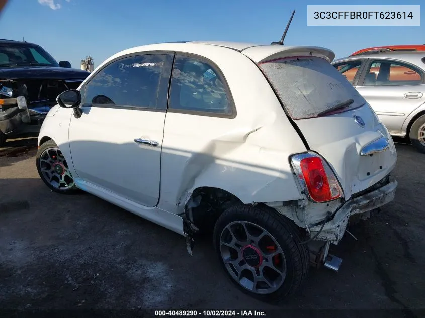 2015 Fiat 500 Sport VIN: 3C3CFFBR0FT623614 Lot: 40489290