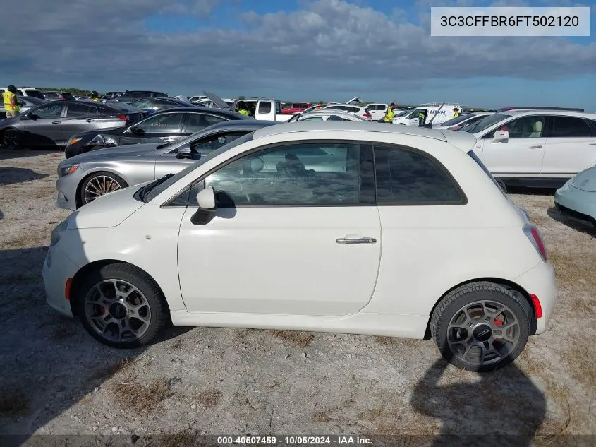 2015 Fiat 500 Sport VIN: 3C3CFFBR6FT502120 Lot: 40507459