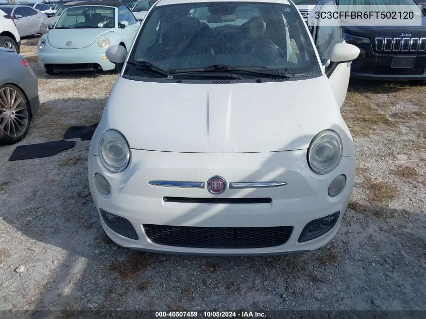 2015 Fiat 500 Sport VIN: 3C3CFFBR6FT502120 Lot: 40507459