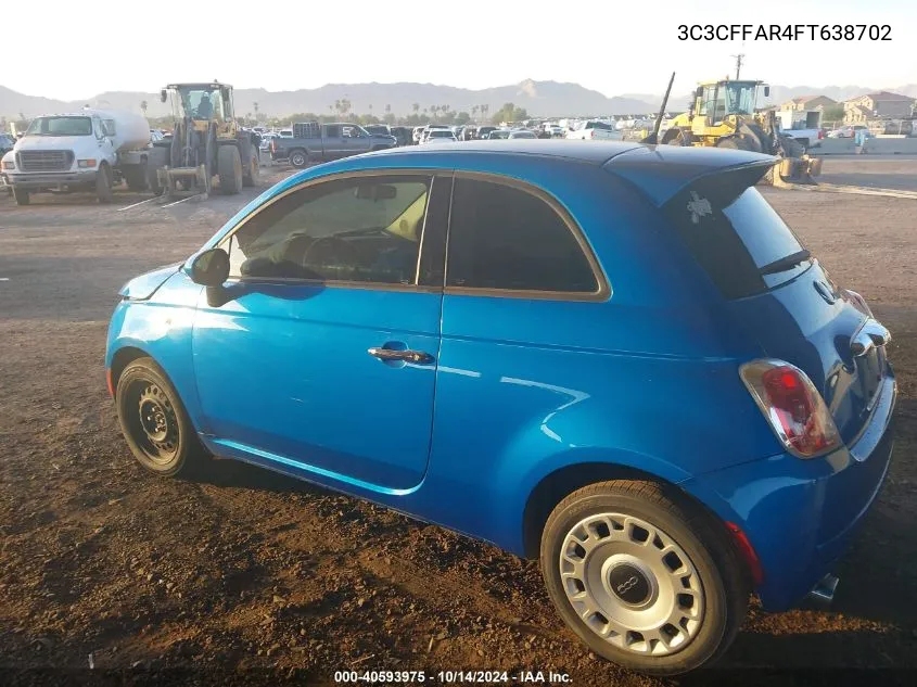 3C3CFFAR4FT638702 2015 Fiat 500 Pop