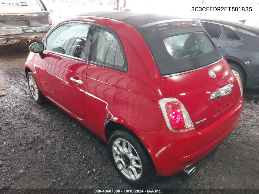 3C3CFFDR2FT501835 2015 Fiat 500C Pop