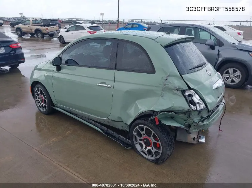 3C3CFFBR3FT558578 2015 Fiat 500 Sport