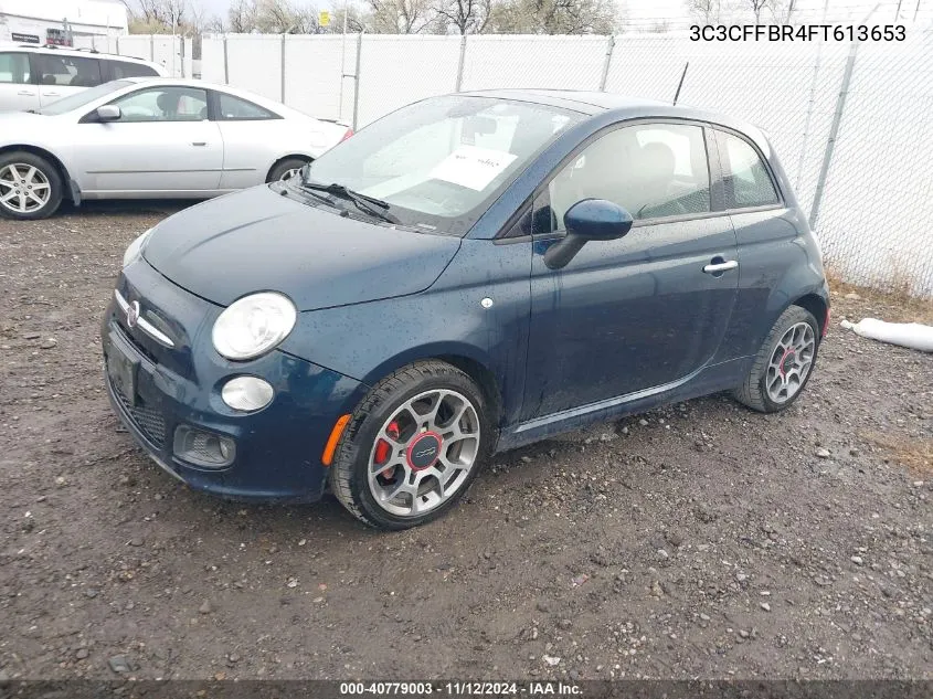 2015 Fiat 500 Sport VIN: 3C3CFFBR4FT613653 Lot: 40779003