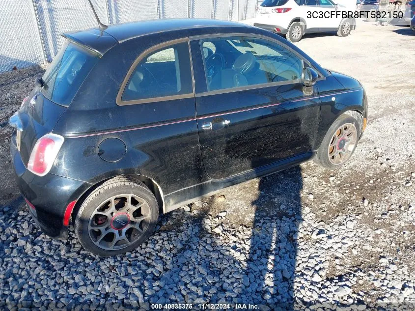 2015 Fiat 500 Sport VIN: 3C3CFFBR8FT582150 Lot: 40835375