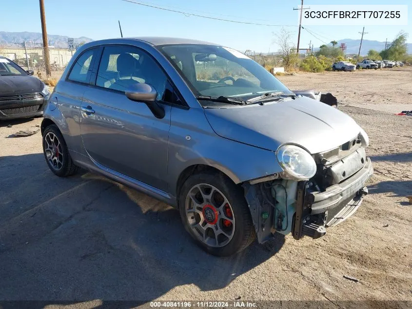 2015 Fiat 500 Sport VIN: 3C3CFFBR2FT707255 Lot: 40841196