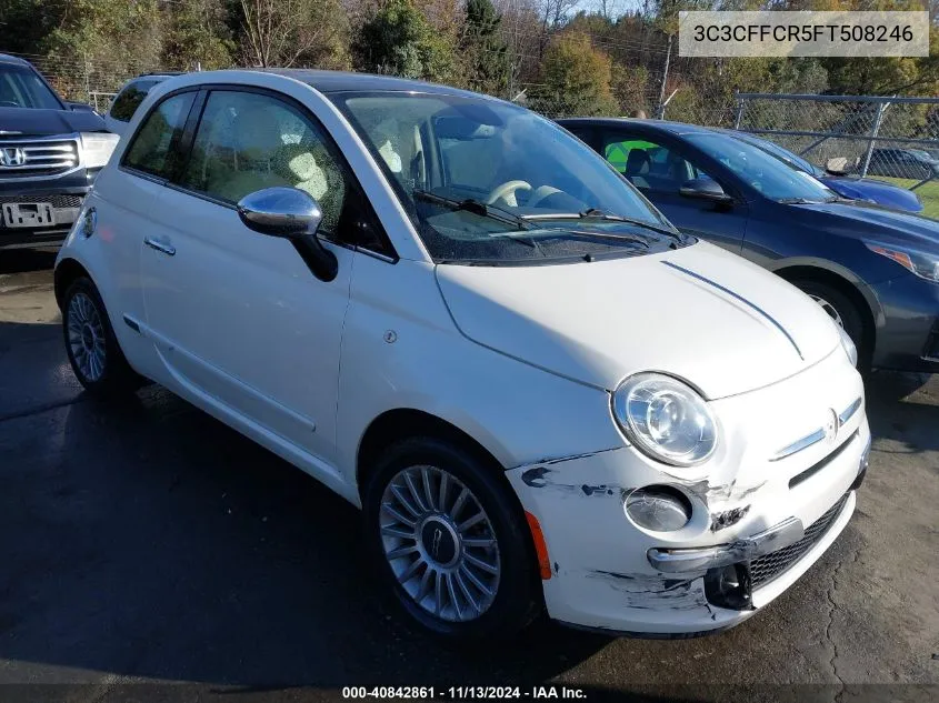 2015 Fiat 500 Lounge VIN: 3C3CFFCR5FT508246 Lot: 40842861