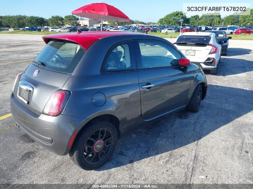 2015 Fiat 500 Ribelle VIN: 3C3CFFAR8FT678202 Lot: 40862394