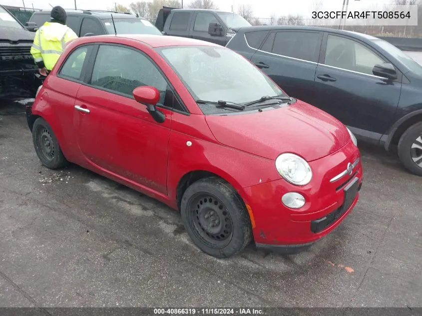 2015 Fiat 500 Pop VIN: 3C3CFFAR4FT508564 Lot: 40866319