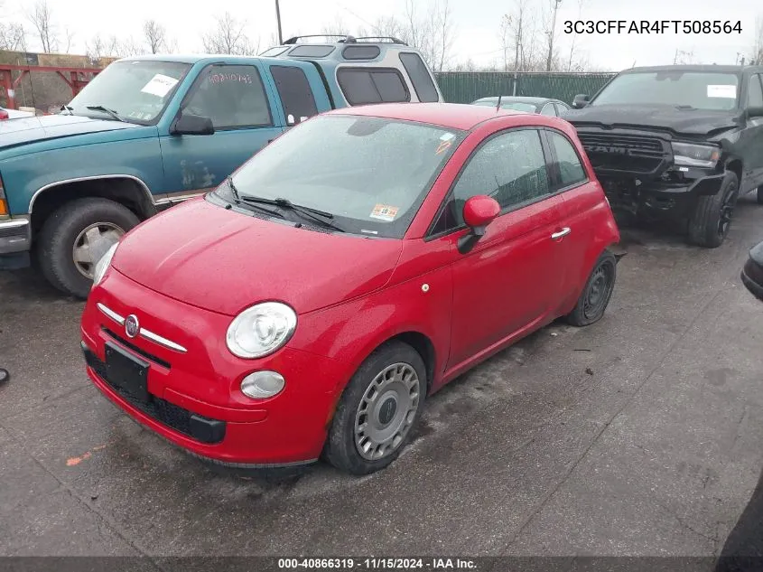 2015 Fiat 500 Pop VIN: 3C3CFFAR4FT508564 Lot: 40866319