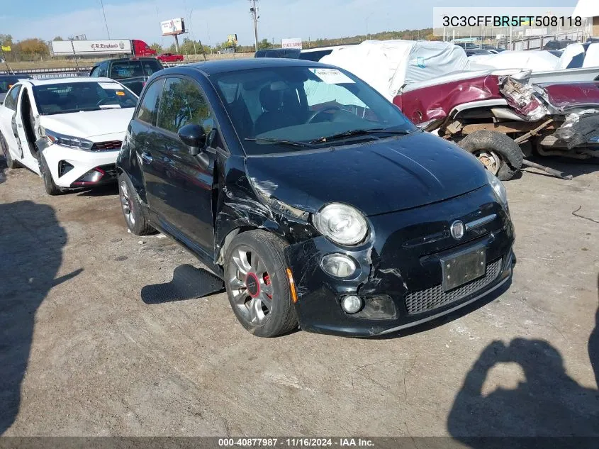 2015 Fiat 500 Sport VIN: 3C3CFFBR5FT508118 Lot: 40877987