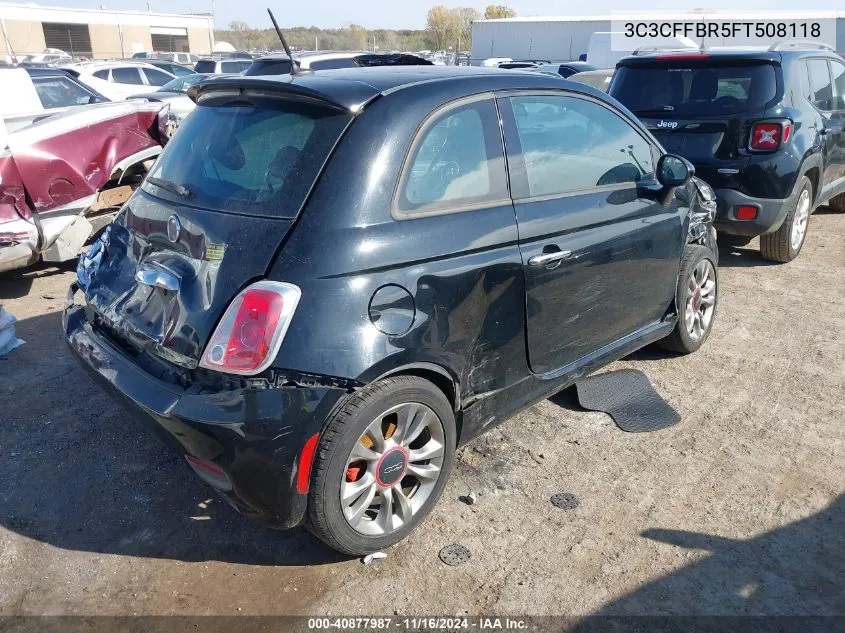 2015 Fiat 500 Sport VIN: 3C3CFFBR5FT508118 Lot: 40877987