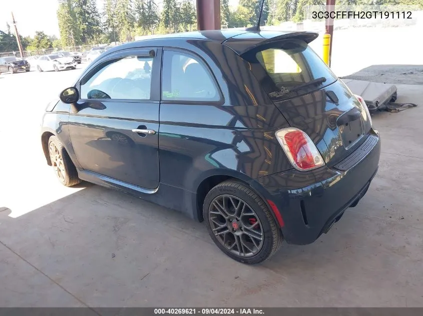 3C3CFFFH2GT191112 2016 Fiat 500 Abarth