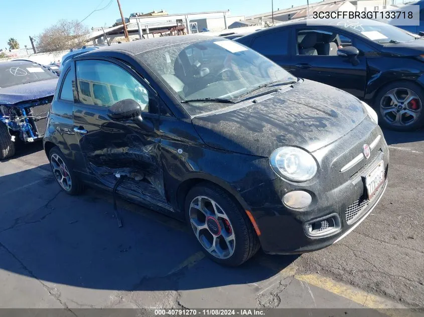 2016 Fiat 500 Sport VIN: 3C3CFFBR3GT133718 Lot: 40791270