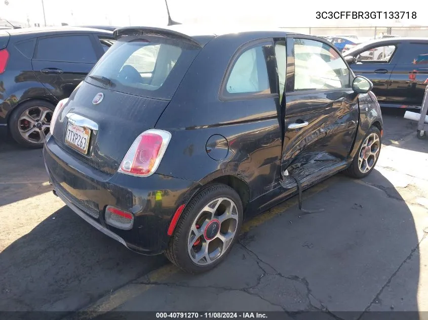 2016 Fiat 500 Sport VIN: 3C3CFFBR3GT133718 Lot: 40791270