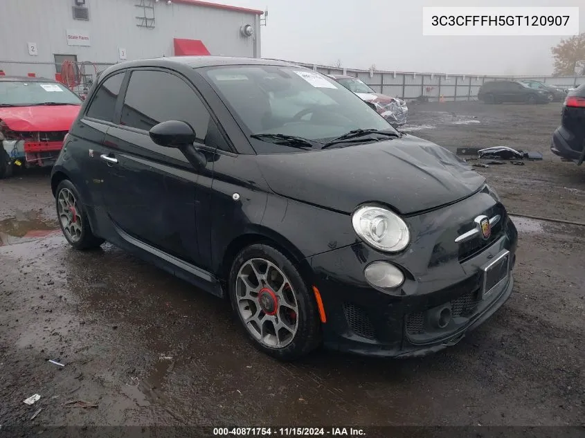 2016 Fiat 500 Abarth VIN: 3C3CFFFH5GT120907 Lot: 40871754