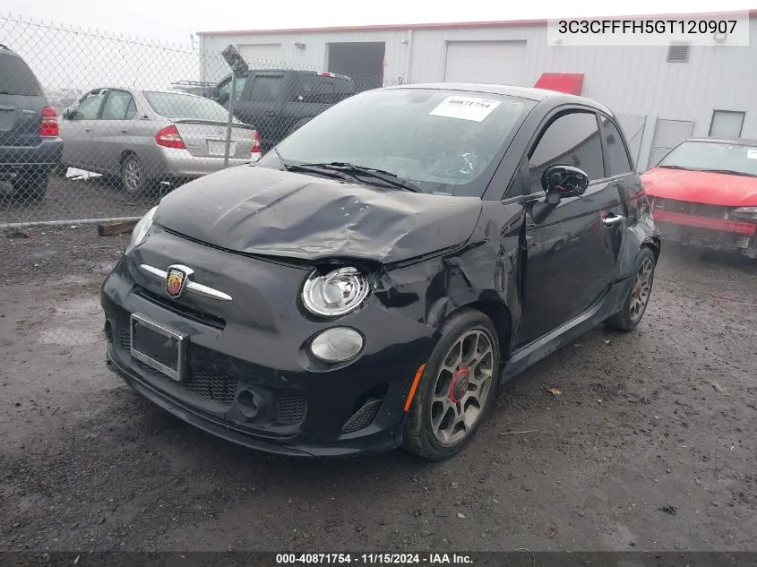 2016 Fiat 500 Abarth VIN: 3C3CFFFH5GT120907 Lot: 40871754