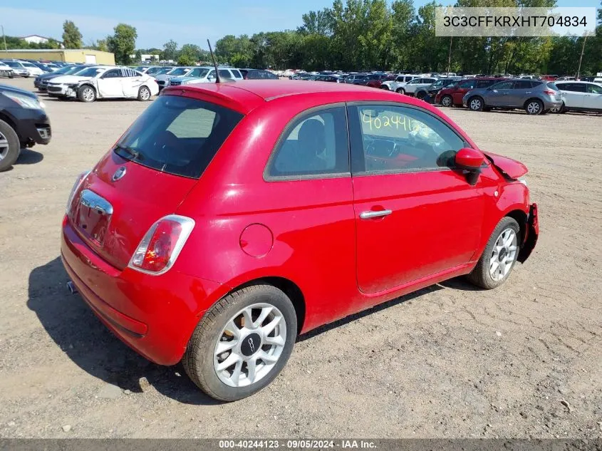 3C3CFFKRXHT704834 2017 Fiat 500 Pop