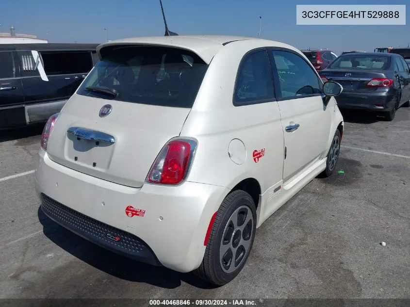 2017 Fiat 500E Battery Electric VIN: 3C3CFFGE4HT529888 Lot: 40468846