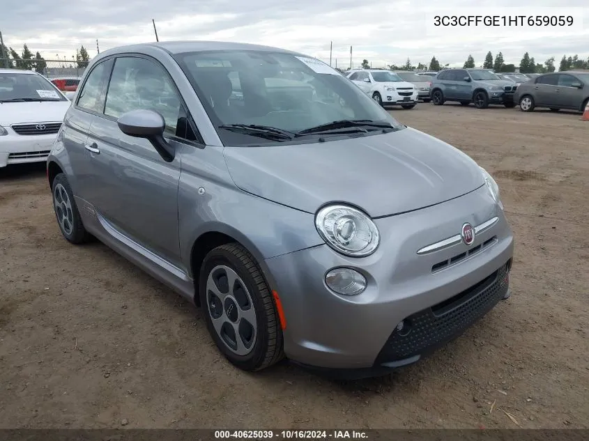 2017 Fiat 500E Battery Electric VIN: 3C3CFFGE1HT659059 Lot: 40625039